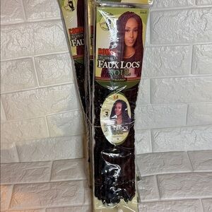 BOMBA DREADLOCKS Faux Locs Soul Hair Extensions - Black -1B (5 packs) crochet